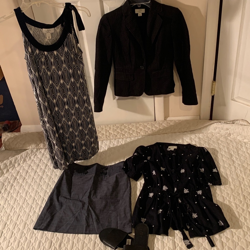 Y2K Pre-owned 5 Item Lot ANN TAYLOR LOFT - Sandals NWT and more - Small sizes